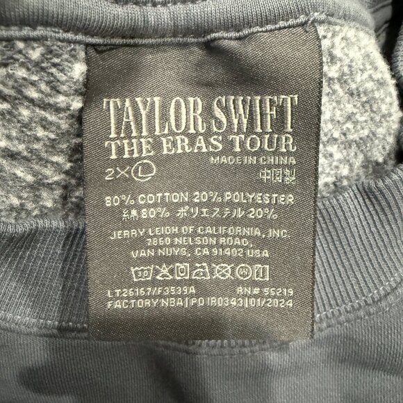 Taylor Swift | The Eras International Tour Washed Blue Hoodie | New | Defeats - Picture 12 of 16